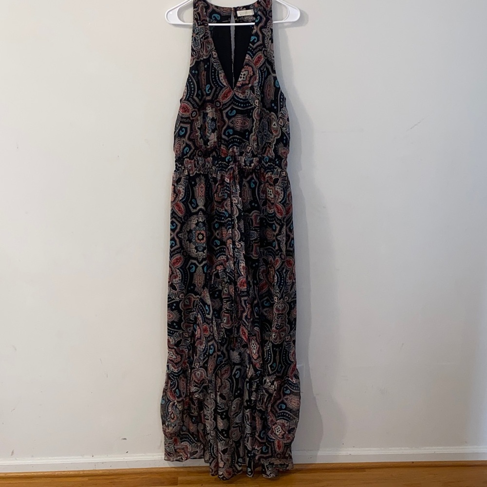 Ramy Brook Printed Savanna Paisley Print Silk Blend Maxi Dress Size Small - Picture 4 of 14